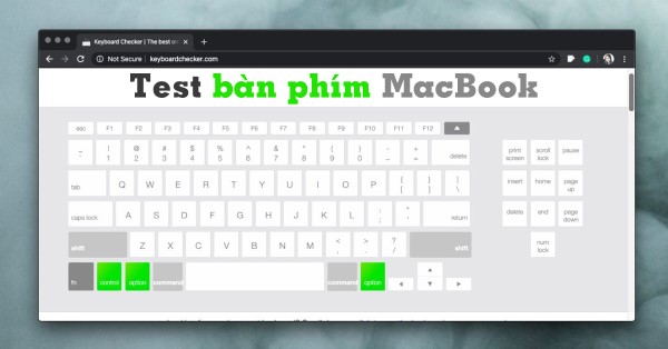 Phần mềm kiểm tra bàn phím là một lựa chọn hữu ích