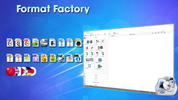 Format Factory là một phần mềm hỗ trợ chuyển đổi nhiều loại tệp