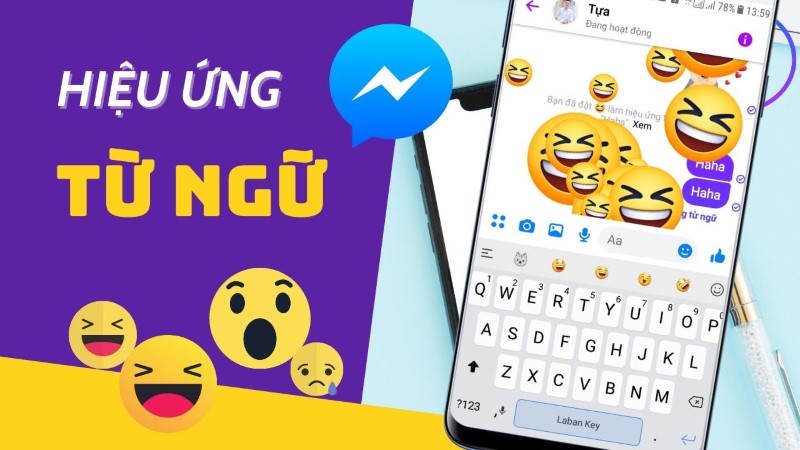 Cách gửi tin nhắn có hiệu ứng từ ngữ trên Messenger
