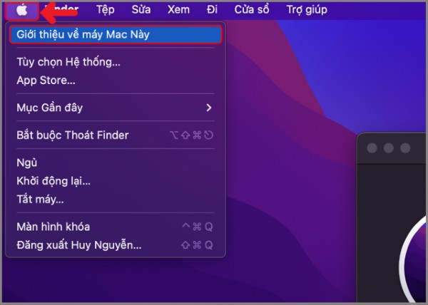 Nhấp vào logo Apple trên thanh menu, sau đó chọn System Preferences