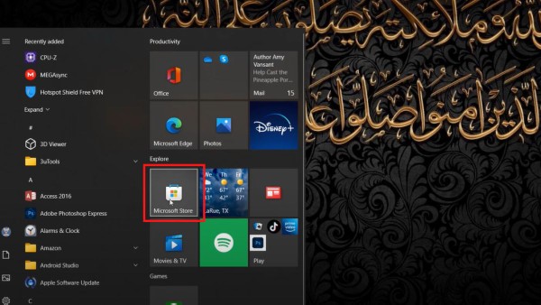 Truy cập vào Microsoft Store trên máy tính của bạn