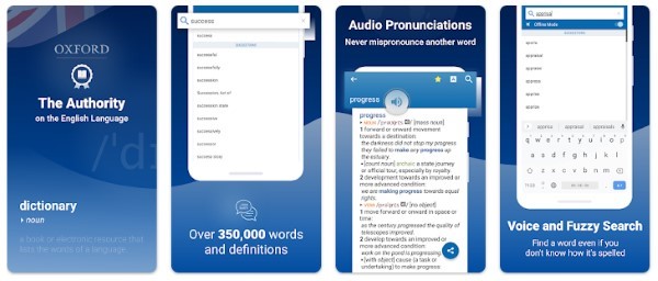 Oxford Dictionary of English sở hữu bộ từ điển phong phú với hơn 350.000 từ vựng