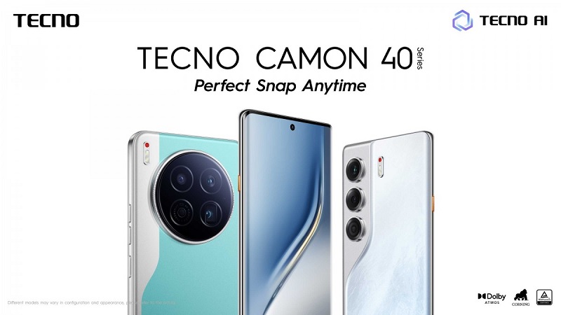 TECNO chính thức ra mắt Camon 40 cùng bộ ba Pro, Pro 5G và Premier 5G