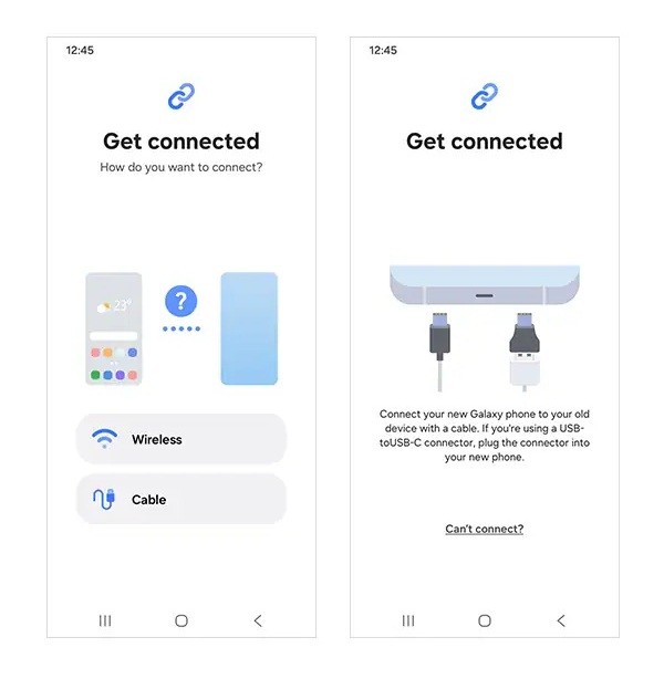 Chọn phương thức kết nối phù hợp giữa kết nối không dây hoặc cáp USB