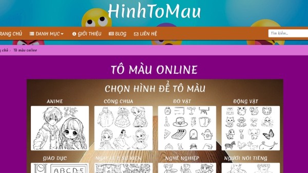 Trang web HinhToMau sở hữu kho tranh phong phú với nhiều chủ đề đa dạng