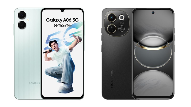 So sánh Samsung Galaxy A06 5G và TECNO SPARK 30 5G
