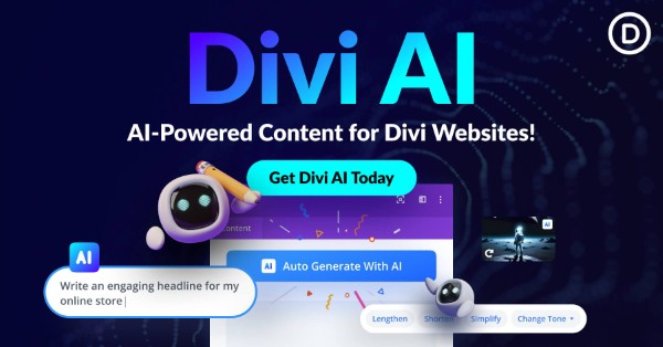 Divi AI là một tính năng mở rộng của Divi Builder