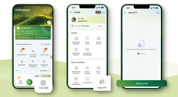 Mở “Cài đặt” sau đó chọn “Voice OTT”