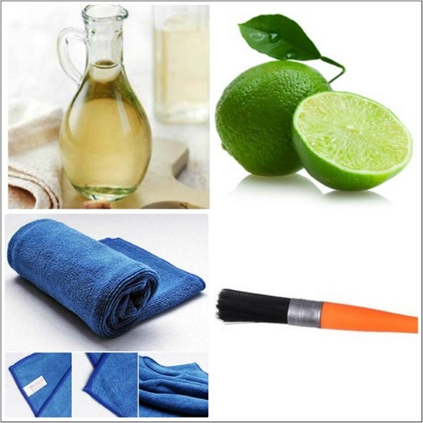 Chuẩn bị những vật dụng để làm sạch bình thủy điện