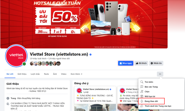 Kích hoạt tính năng theo dõi giúp tiếp cận nhiều người hơn