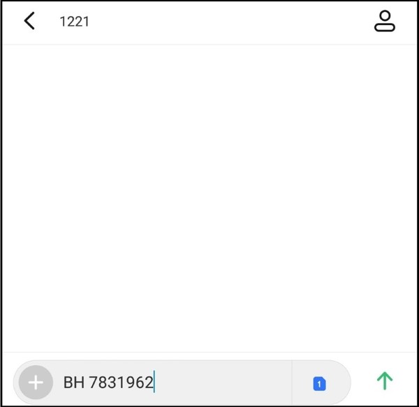 Soạn tin BH gửi 1221