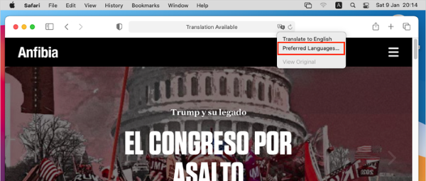 Chọn phần “Ngôn Ngữ Ưu Tiên…” để bổ sung thêm các ngôn ngữ khác