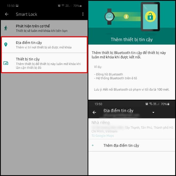Chọn 1 trong 3 hình thức mở khóa phù hợp