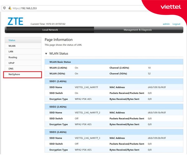 Vào NetSphere chọn Global Configuration
