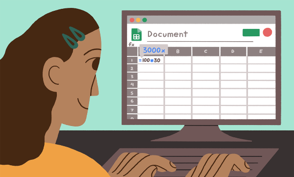 Cách tính phần trăm với Google Sheet đơn giản