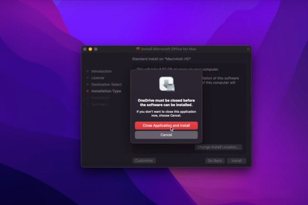 Tiếp tục nhấn Install và chọn Close Application and Install nếu có yêu cầu