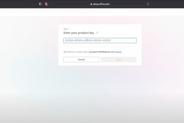Điền Product Key (mã bản quyền)
