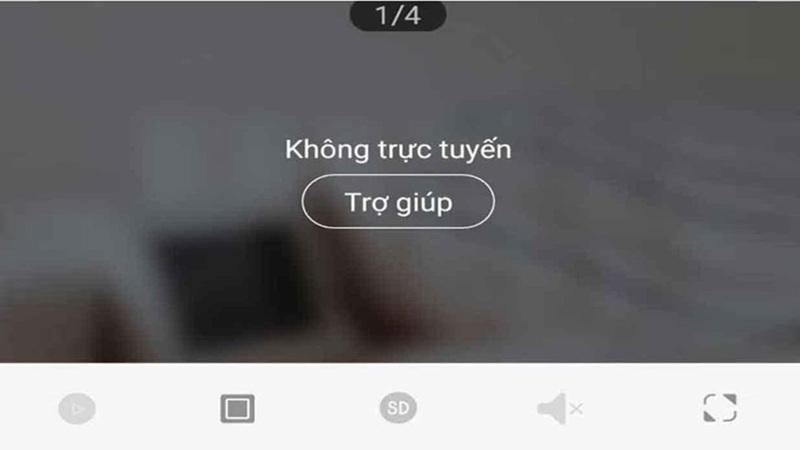 Trạng thái ngoại tuyến camera không kết nối được với máy chủ hoặc internet