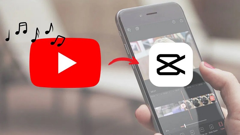 chuyển nhạc youtube sang capcut