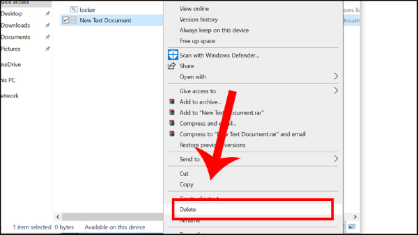 Chọn xóa file text gốc