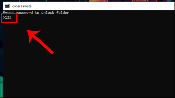 Nhấn chuột vào file locker và nhập mật khẩu