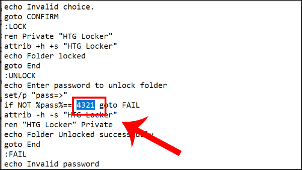 Xóa mật khẩu cũ và thay bằng mật khẩu mới