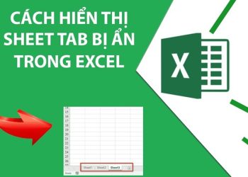 Cách bỏ ẩn sheet trong Excel