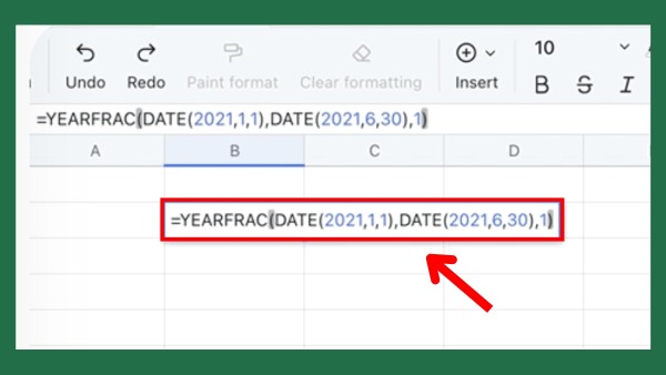 Ứng dụng hàm YEARFRAC trong Excel thực tế