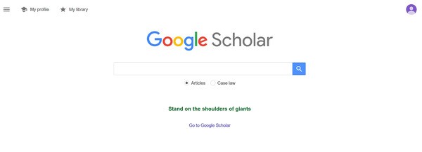 Đăng nhập vào Google Scholar bằng email phù hợp