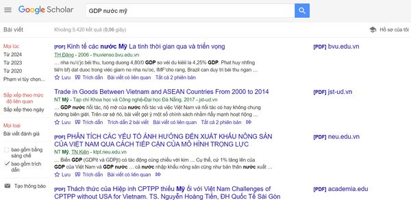 Tìm kiếm bằng từ khóa ngắn gọn thay vì câu dài