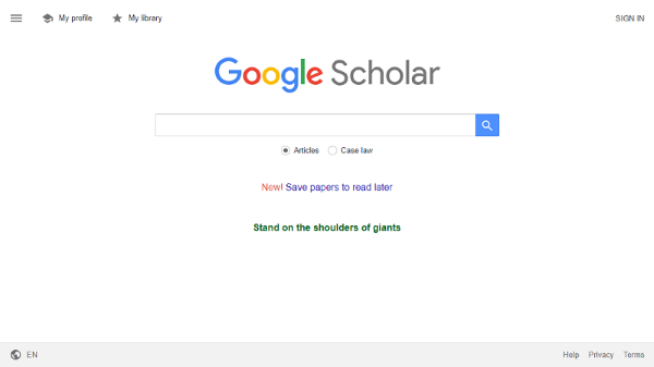 Google Scholar là một trong những công cụ tra cứu do Google phát triển