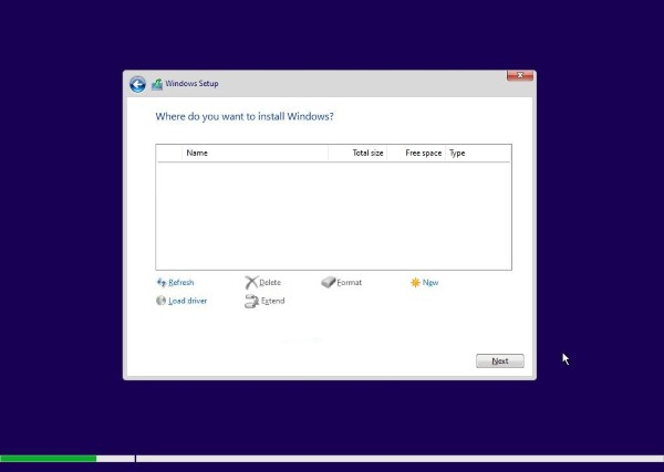 Lỗi Windows Setup không tìm thấy ổ lưu trữ để tiến hành cài đặt Win 11