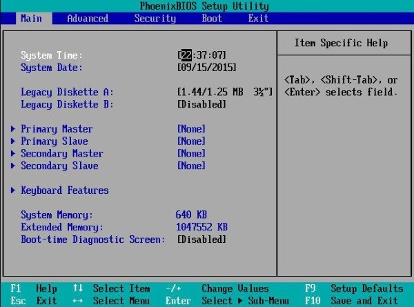 Vào BIOS/UEFI trên máy để truy cập mục SATA Configuration