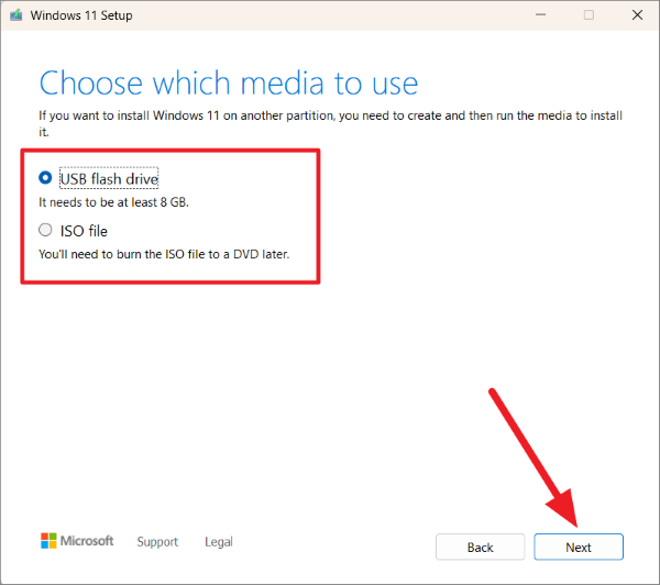 Tạo USB cài đặt mới bằng phần mềm 