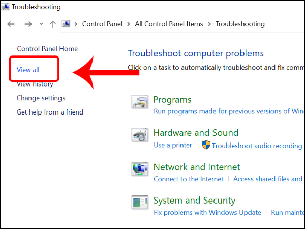Chọn vào View All 