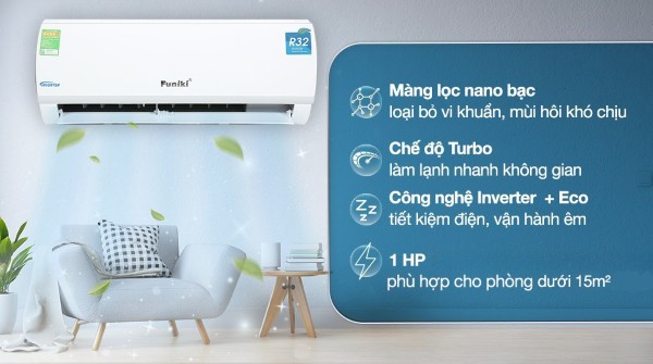 Điều hòa Funiki Inverter 1 HP HIC09TMU.ST3