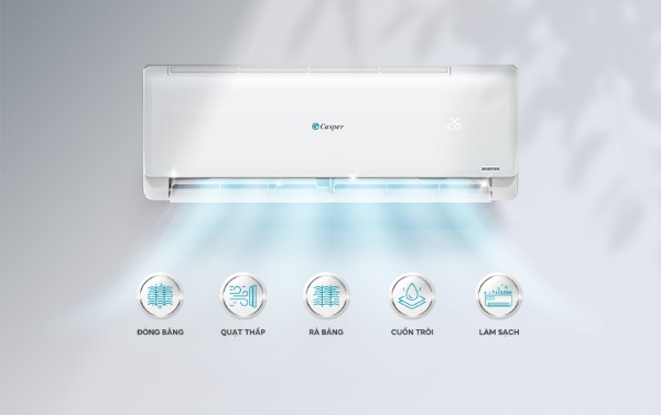 Điều hòa Casper 1 chiều Inverter 9000BTU TC-09IS35