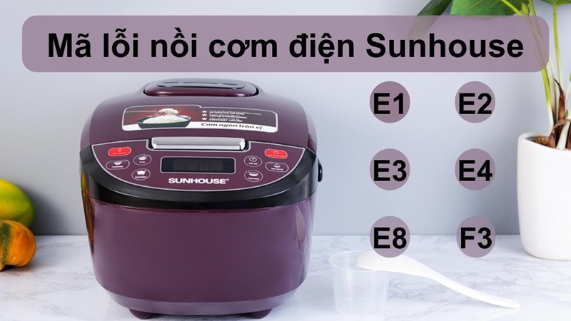 Nồi cơm điện báo lỗi E1