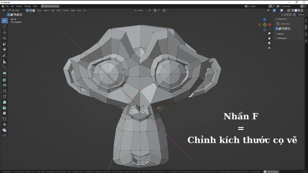 Phím tắt trong Blender dành cho Sculpt, UV và Node