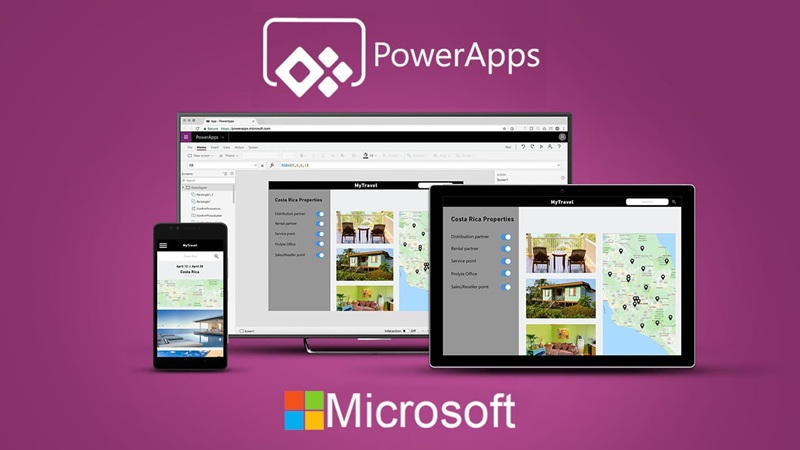 Power Apps là nền tảng phát triển ứng dụng được Microsoft cung cấp
