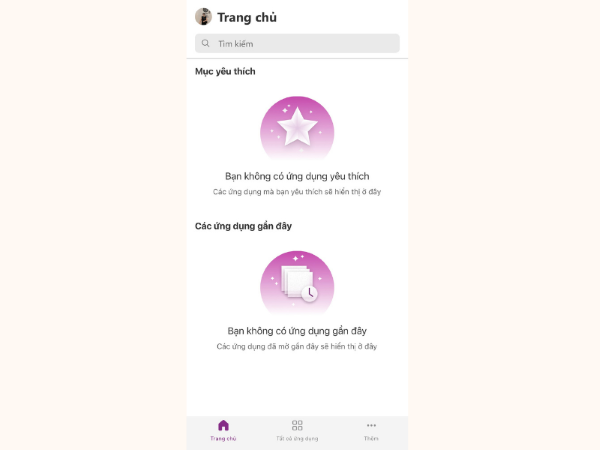 Đăng nhập ứng dụng để tạo hoặc sử dụng các ứng dụng