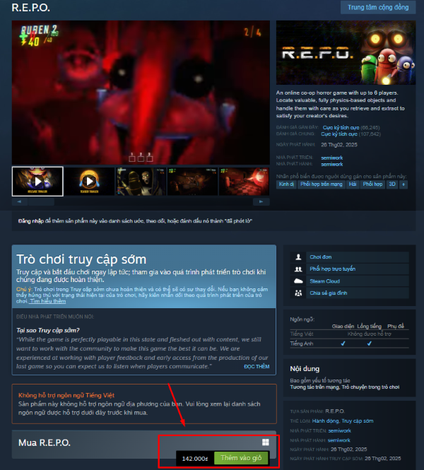 Nhấn “Thêm vào giỏ hàng” hoặc “Mua ngay”