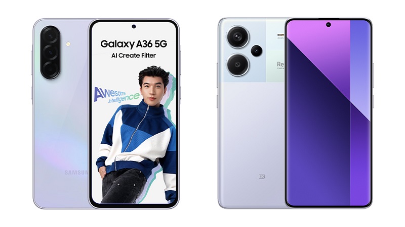 So sánh Galaxy A36 5G và Redmi Note 13 Pro Plus 5G
