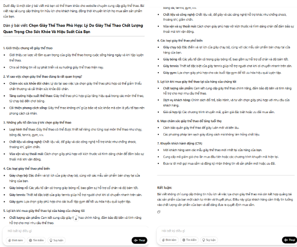 ChatGPT 4 Mini tạo nội dung trong 30 giây