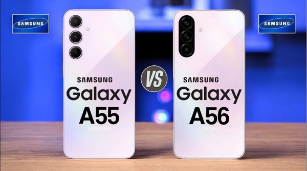 Galaxy A56 5G và Galaxy A55 đều mang phong cách hiện đại