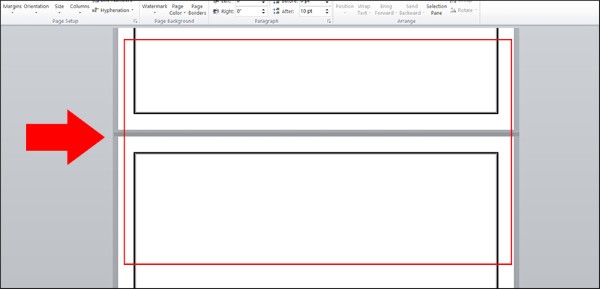 Kết quả khung viền bao quanh trang giấy