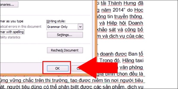 Nhấn OK