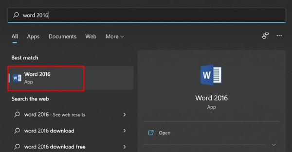Giao diện Dark Mode trong Word