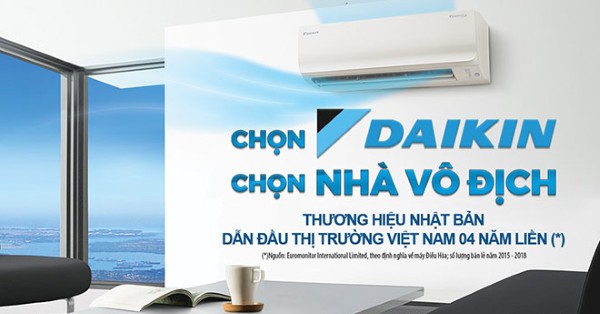 Máy lạnh Daikin với độ bền cao và hiệu suất làm lạnh ổn định