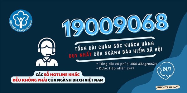 Gọi điện thoại đến tổng đài 19009068 hỗ trợ của BHXH Việt Nam